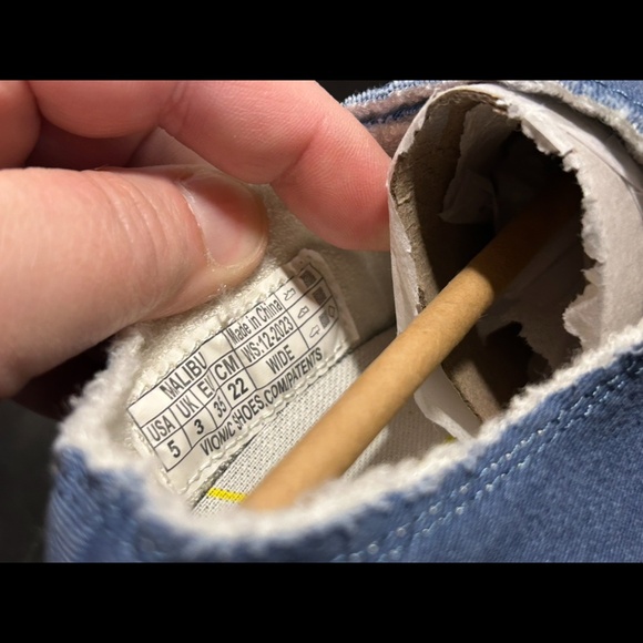 Vionic Beach Malibu Canvas Sneakers/Shoes Denim Blue Womens Size 5 Wide - Picture 12 of 16